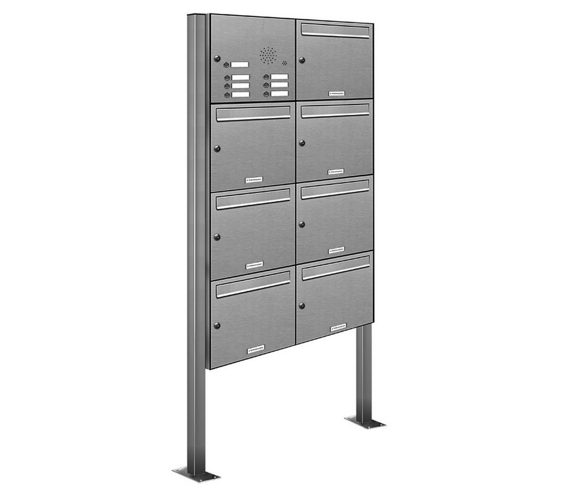 AL Briefkastensysteme Standbriefkasten 7 Fach Premium Edelstahl Briefkasten Post A4 modern robustwetterfest AL Briefkastensysteme Standbriefkasten 7 Fach Premium Edelstahl Briefkasten Post A4 modern robustwetterfest von AL Briefkastensysteme
