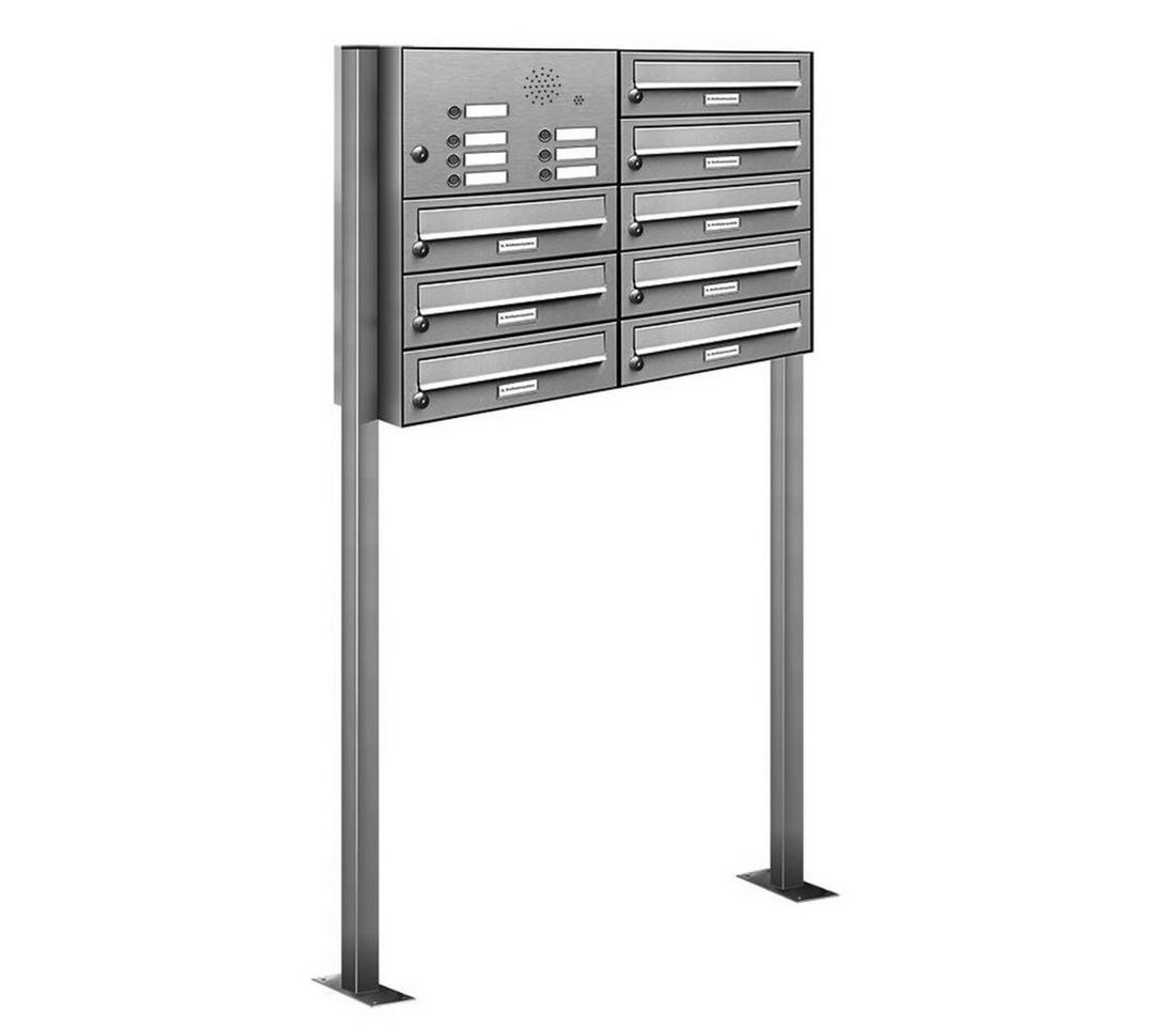 AL Briefkastensysteme Standbriefkasten 7 Fach Premium Edelstahl Briefkasten Post A4 modern robustwetterfest AL Briefkastensysteme Standbriefkasten 7 Fach Premium Edelstahl Briefkasten Post A4 modern robustwetterfest von AL Briefkastensysteme