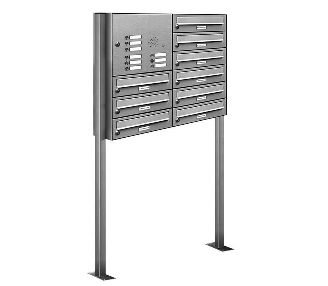 AL Briefkastensysteme Standbriefkasten 9 Fach Premium Edelstahl Briefkasten Post A4 modern robustwetterfest AL Briefkastensysteme Standbriefkasten 9 Fach Premium Edelstahl Briefkasten Post A4 modern robustwetterfest von AL Briefkastensysteme