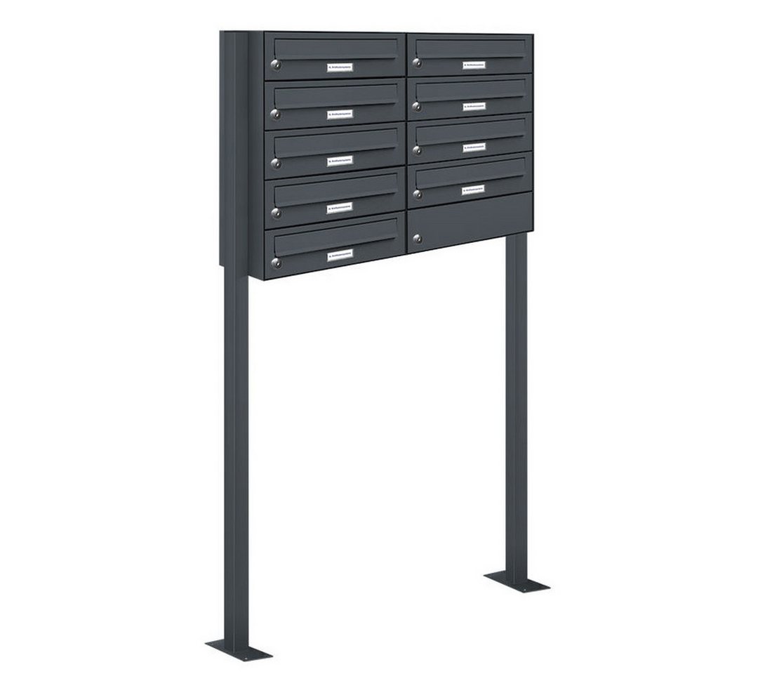 AL Briefkastensysteme Standbriefkasten 9 Fach Premium Briefkasten A4 in RAL 7016 Anthrazit Grau wetterfest AL Briefkastensysteme Standbriefkasten 9 Fach Premium Briefkasten A4 in RAL 7016 Anthrazit Grau wetterfest von AL Briefkastensysteme