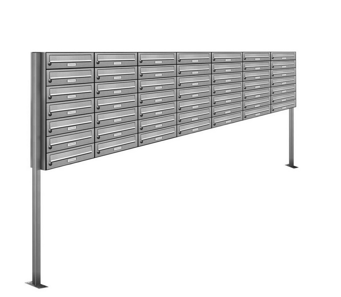 AL Briefkastensysteme Standbriefkasten 49 Fach Premium Edelstahl Briefkasten Post A4 modern robustwetterfest AL Briefkastensysteme Standbriefkasten 49 Fach Premium Edelstahl Briefkasten Post A4 modern robustwetterfest von AL Briefkastensysteme