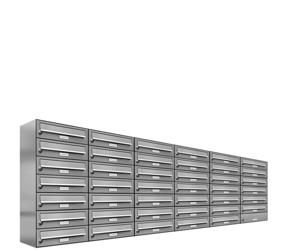 AL Briefkastensysteme Wandbriefkasten 41 Fach Premium Edelstahl Briefkasten Post A4 modern robustwetterfest AL Briefkastensysteme Wandbriefkasten 41 Fach Premium Edelstahl Briefkasten Post A4 modern robustwetterfest von AL Briefkastensysteme