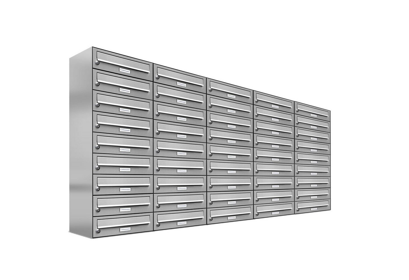 AL Briefkastensysteme Wandbriefkasten 45 Fach Premium Edelstahl Briefkasten Post A4 modern robustwetterfest AL Briefkastensysteme Wandbriefkasten 45 Fach Premium Edelstahl Briefkasten Post A4 modern robustwetterfest von AL Briefkastensysteme