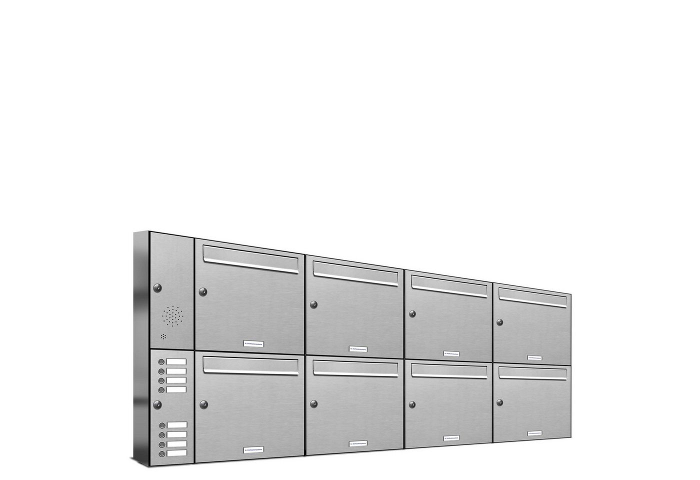 AL Briefkastensysteme Wandbriefkasten 8 Fach Premium Edelstahl Briefkasten Post A4 modern robustwetterfest AL Briefkastensysteme Wandbriefkasten 8 Fach Premium Edelstahl Briefkasten Post A4 modern robustwetterfest von AL Briefkastensysteme