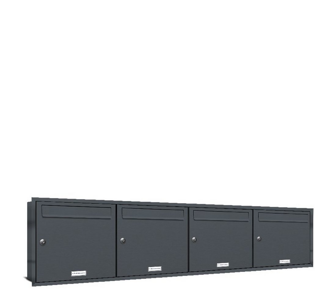 AL Briefkastensysteme Wandbriefkasten 4 Fach Premium Unterputz Briefkasten RAL 7016 Anthrazit wetterfest AL Briefkastensysteme Wandbriefkasten 4 Fach Premium Unterputz Briefkasten RAL 7016 Anthrazit wetterfest von AL Briefkastensysteme