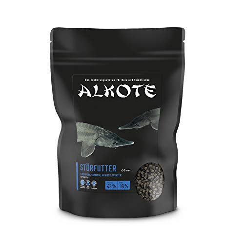 AL-KO-TE, 4-Jahreszeitenfutter für Zierstöre, Sinkende Pellets, 3 mm, Hauptfutter Premium 750 g von AL-KO-TE