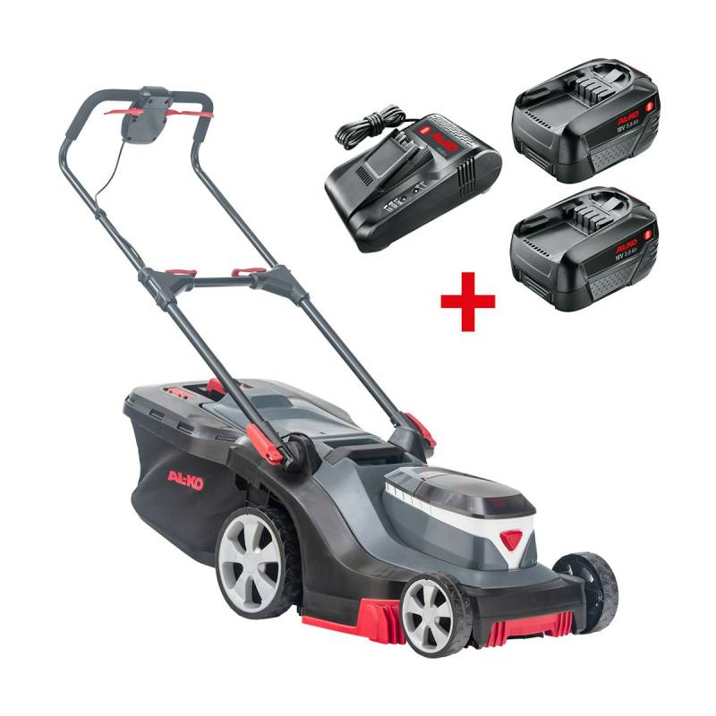 AL-KO 18 V BOSCH HOME AND GARDEN COMPATIBLE Akku-Rasenmäher 382 Li Premium inkl. 2 Akkus und Ladegerät von AL-KO