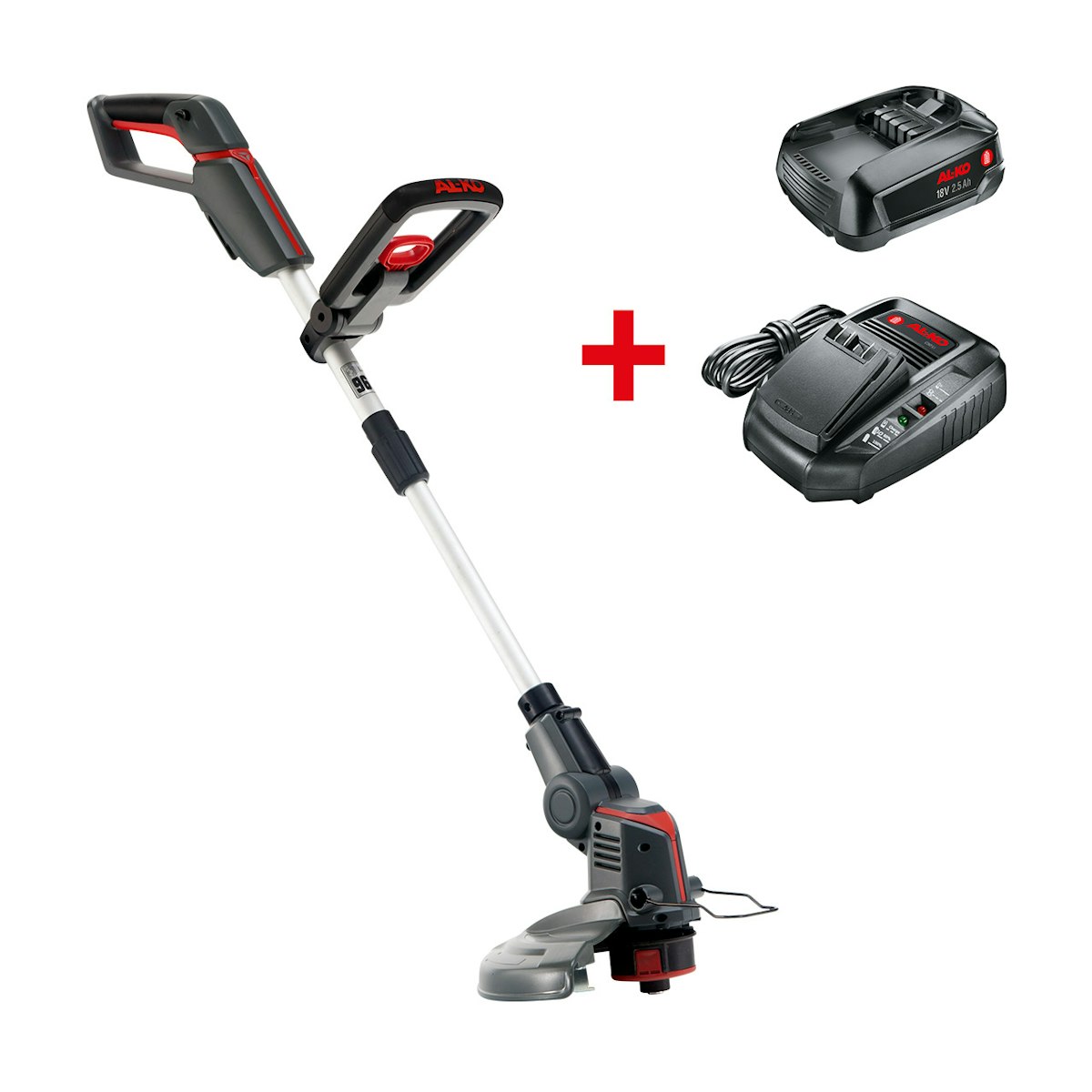 AL-KO 18 V BOSCH HOME AND GARDEN COMPATIBLE Akku-Rasentrimmer GT 1825 inkl. Akku und Ladegerät von AL-KO