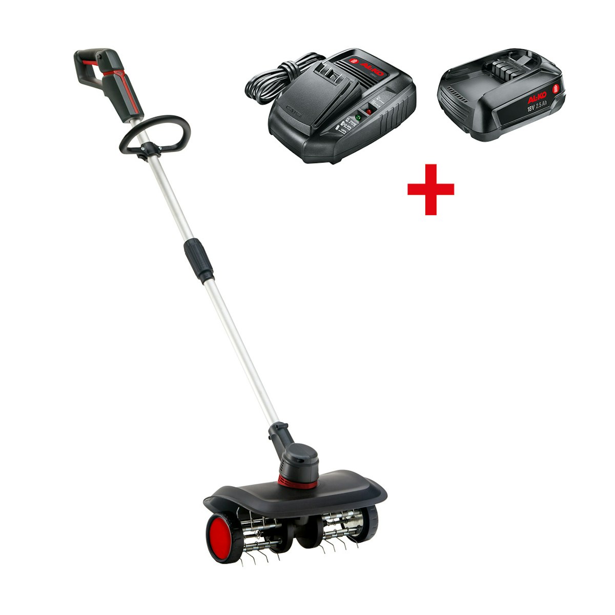 AL-KO 18V BOSCH HOME & GARDEN COMPATIBLE AKKU-RASENLÜFTER AR 1835 SET mit Akku und Ladegerät / 1 x 18Volt von AL-KO