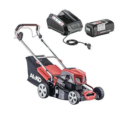 AL-KO Akku-Rasenmäher 42.9 Li SP Energy Flex (Li-Ion Akku 40 V / 4 Ah, 42 cm, Radantrieb, Stahlblechgehäuse, inkl. Akku und Ladegerät, zentrale Schnitthöhenverstellung, für Rasenfläche bis 400 m²) AL-KO Akku-Rasenmäher 42.9 Li SP Energy Flex (Li-Ion Akku 40 V / 4 Ah, 42 cm, Radantrieb, Stahlblechgehäuse, inkl. Akku und Ladegerät, zentrale Schnitthöhenverstellung, für Rasenfläche bis 400 m²) von AL-KO