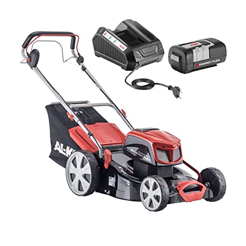 AL-KO Akku-Rasenmäher 46.9 Li SP Energy Flex (Li-Ion Akku 40 V/4 Ah, 46 cm, Radantrieb, Stahlblechgehäuse, inkl. Akku und Ladegerät, zentrale Schnitthöhenverstellung, für Rasenfläche bis 400 m²) AL-KO Akku-Rasenmäher 46.9 Li SP Energy Flex (Li-Ion Akku 40 V/4 Ah, 46 cm, Radantrieb, Stahlblechgehäuse, inkl. Akku und Ladegerät, zentrale Schnitthöhenverstellung, für Rasenfläche bis 400 m²) von AL-KO
