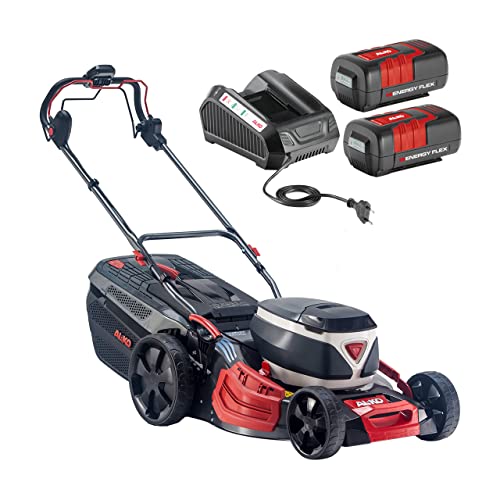 AL-KO Akku-Rasenmäher 512 Li VS-W Premium, 51 cm Schnittbreite, Akkufach für bis zu 2 Akkus 36 V Li-Ion (2X Akku und Ladegerät im Lieferumfang),für Flächen bis 1000 m², Grau von AL-KO