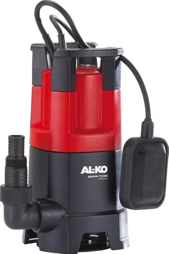 AL-KO Schmutzwassertauchpumpe Drain 7500 Classic (450 W Motorleistung, 7.500 l/h max. Fördermenge, 6 m max. Förderhöhe, 30 mm max. Korngröße) von AL-KO