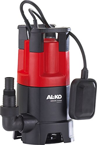 AL-KO Schmutzwassertauchpumpe Drain 7500 Classic (450 W Motorleistung, 7.500 l/h max. Fördermenge, 6 m max. Förderhöhe, 30 mm max. Korngröße) von AL-KO