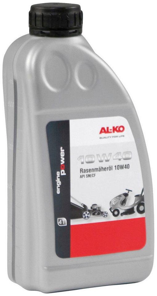 AL-KO Universalöl 4-Takt Rasenmäheröl 10W40, 1 Liter Hochleistungsmotoröl von AL-KO