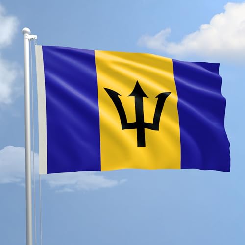 Flagge Barbados aus Stoff marine Größe 100 x 150 zum Production von AL PRODUCTION