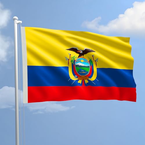 Flagge Ecuador aus Stoff marine Größe 100 x 150 zum Production von AL PRODUCTION