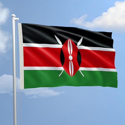 Flagge Kenia aus Stoff marine 150 x 220 – Dem Production von AL PRODUCTION