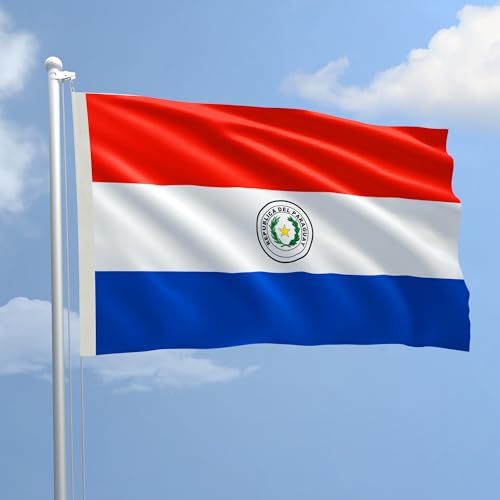 Flagge Paraguay aus Stoff marine Größe 100 x 150 zum Production von AL PRODUCTION