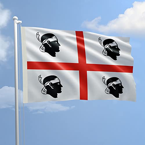 Flagge Sardinien in maritimer Stoff 150 x 220 – Dem Production von AL PRODUCTION