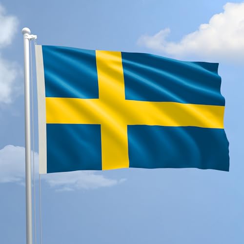 Flagge Schweden aus Stoff marine 70 x 100 – Dem Production von AL PRODUCTION