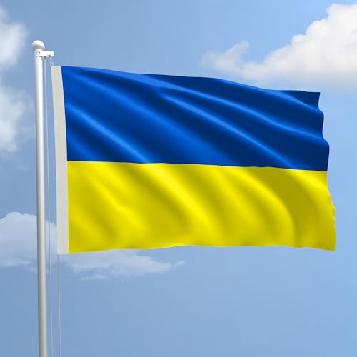Flagge Ukraine in maritimer Stoff 150 x 220 – Dem Production von AL PRODUCTION