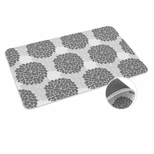 ALAGEO Fußmatte Hortensien Blumen Willkommensmatte Eingangsmatte Grau Floral Tür Mar Indoor Outdoor Eingang Bodenmatte rutschfeste Gummimatte 45,7 x 76,2 cm ALAGEO Fußmatte Hortensien Blumen Willkommensmatte Eingangsmatte Grau Floral Tür Mar Indoor Outdoor Eingang Bodenmatte rutschfeste Gummimatte 45,7 x 76,2 cm von ALAGEO