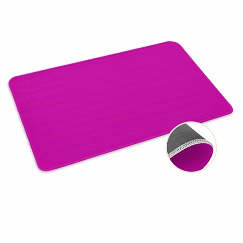 ALAGEO Fußmatte Rosy Red Welcome Mat Eingangsmatte einfarbig rosa Farbe Tür Mar Indoor Outdoor Eingang Bodenmatte rutschfeste Gummimatte 45,7 x 76,2 cm von ALAGEO