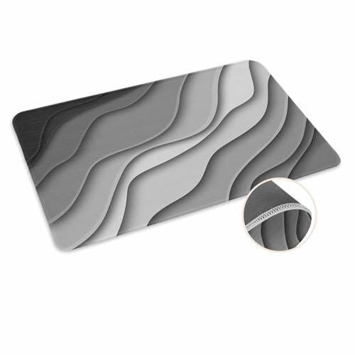 ALAGEO Moderne geometrische Willkommensmatte, 45,7 x 76,2 cm, Schwarz von ALAGEO