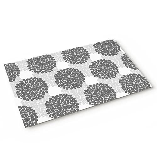 Fußmatte Hortensien Blumen Willkommensmatte Eingangstürvorleger Grau Floral Bodenmatte Indoor/Badezimmer/Küche/Schlafzimmer/Eingangsbereich, dekorativer rutschfester Teppich, 45,7 x 76,2 cm Fußmatte Hortensien Blumen Willkommensmatte Eingangstürvorleger Grau Floral Bodenmatte Indoor/Badezimmer/Küche/Schlafzimmer/Eingangsbereich, dekorativer rutschfester Teppich, 45,7 x 76,2 cm von ALAGEO