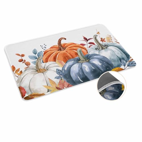 Fußmatte mit Herbstblättern, 40,6 x 61 cm, rutschfest, Gummi, für den Innen- und Außenbereich von ALAGEO