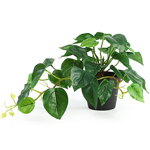 ALAGIRLS Kunstpflanze 26.6cm, Künstliche Pflanzen Deko im Topf, Grün Plastik Deko Modern Außenbereich Draußen für Heim von ALAGIRLS