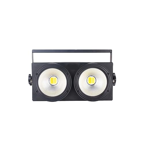 Dj Stroboskop Licht, tragbare LED COB 2eyes 2x100W Blinder Beleuchtung DMX Szene Lichteffekt DMX Controller Club Show Nacht DJ Disco,Bühnenbeleuchtung Einfach zu installieren von ALAIAS