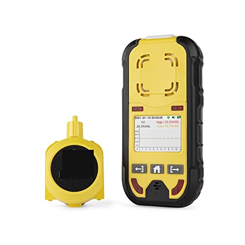 Vorkalibriert, extrem Lange Standby-Zeit Pump Multi Gas Detector Gasmeter O2 H2S CO LEL 4 in 1 Sauerstoff-Schwefelwasserstoff-Kohlenmonoxid-Lecksucher Mit industrietauglichem Sensor (Color : with PUM von ALAIAS