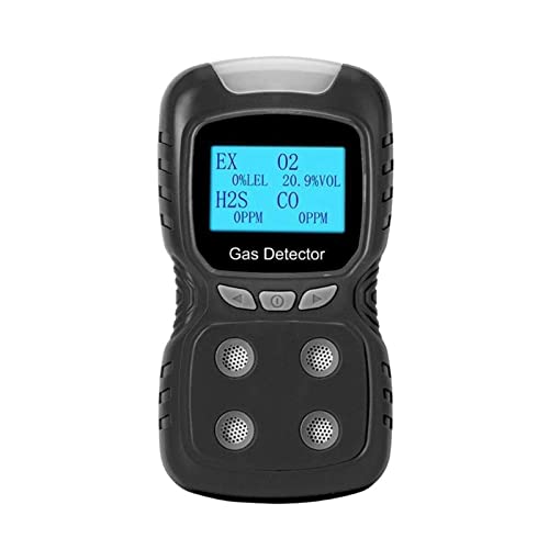 Vorkalibriert, extrem lange Standby-Zeit Multi-Gasdetektor Gaszähler O2 H2S CO LEL 4 in 1 Sauerstoff, Schwefelwasserstoff, Kohlenmonoxid, Lecksucher for brennbare Gase Mit industrietauglichem Sensor ( Vorkalibriert, extrem lange Standby-Zeit Multi-Gasdetektor Gaszähler O2 H2S CO LEL 4 in 1 Sauerstoff, Schwefelwasserstoff, Kohlenmonoxid, Lecksucher for brennbare Gase Mit industrietauglichem Sensor ( von ALAIAS