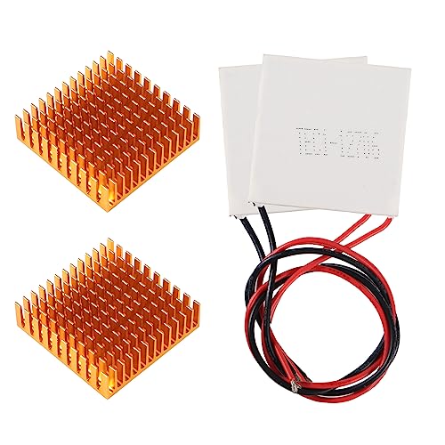 ALAMSCN 2 Stück TEC1-12706 Thermoelektrischer Peltier Kühlkörper Modul 12V 60W Kühlkörper Thermoelektrische Kühler Peltierelement + 2 Stück Kühlkörper Aluminium Heatsink 40x40x11mm ALAMSCN 2 Stück TEC1-12706 Thermoelektrischer Peltier Kühlkörper Modul 12V 60W Kühlkörper Thermoelektrische Kühler Peltierelement + 2 Stück Kühlkörper Aluminium Heatsink 40x40x11mm von ALAMSCN