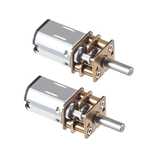 ALAMSCN 2PCS DC 6V 200RPM N20 Micro Getriebe Motor Getriebe Geschwindigkeit reduzierender Motor für elektronische Türschlösser, Roboter, medizinische Ausrüstung, DIY Spielzeugauto, 3D-Druckstift ​ von ALAMSCN