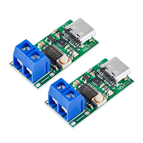 ALAMSCN 2 Stück Typ-C USB-C PD 2.0 3.0 zu DC Decoy Fast Charge Trigger Poll Detector ZY12PDN mit Schraubklemme für Notebook Powered Change von ALAMSCN