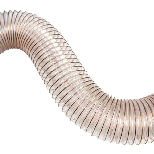 Polyurethan-Rohr for Staub PU-Luftkanal mit Kupferdraht 1 Meter/39,37 Zoll Transport von zerkleinerten Materialien, Wandstärke 2 mm, Innen(Inner diameter:100mm) von ALANIZ