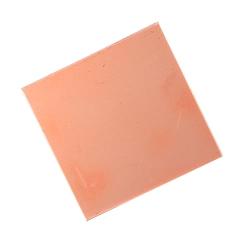 T2-Kupferblech 4 × 50 × 100 mm – 4 × 100 × 150 mm, perfekt for industrielle Anwendungen, Bastel- und Heimprojekte(4x100x100mm) von ALANIZ