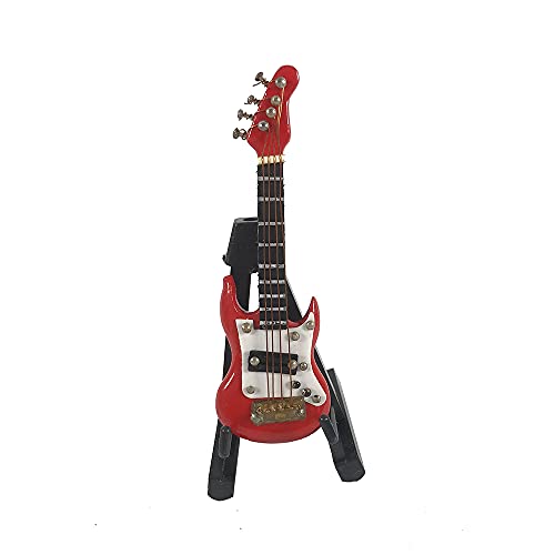 ALANO e-Gitarre Modell Miniatur-E-Gitarren-Ornamente Musikinstrument Miniatur-Gitarre Holiday Dollhouse Model Home Decoration von ALANO