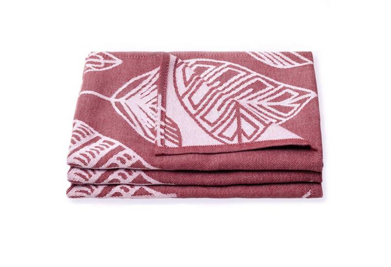 ALARA HOME Geschirrtuch Geschirrtuch Geschirrtücher 100% Baumwolle Trockentuch Küchentücher, (3er Set, Größe 50x70 cm), Rot von ALARA HOME