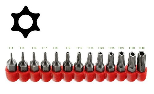 ALAZCO Multifunktions-Torx-Steckschlüssel-Set, manipulationssicher, 6-Punkt-Stern-Torx-Schraubendreher-Einsätze und Elektrowerkzeug-Schäfte, TT-4 bis TT-40, Premium-Qualität, Taiwan – AZ13TSB ALAZCO Multifunktions-Torx-Steckschlüssel-Set, manipulationssicher, 6-Punkt-Stern-Torx-Schraubendreher-Einsätze und Elektrowerkzeug-Schäfte, TT-4 bis TT-40, Premium-Qualität, Taiwan – AZ13TSB von ALAZCO