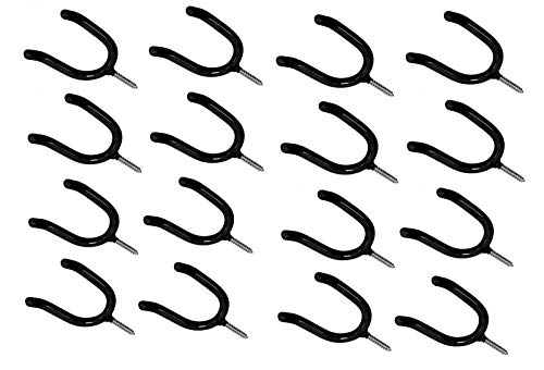 ALAZCO 16 schwarze Vinyl-beschichtete Stahl-Wandhalterung, zum Einschrauben, robuste Werkzeughalter, 10,2 cm, U-Hooks für Garage, Werkstatt, Aufbewahrung, zum Aufhängen von Schaufeln, Rechen, Besen, ALAZCO 16 schwarze Vinyl-beschichtete Stahl-Wandhalterung, zum Einschrauben, robuste Werkzeughalter, 10,2 cm, U-Hooks für Garage, Werkstatt, Aufbewahrung, zum Aufhängen von Schaufeln, Rechen, Besen, von ALAZCO
