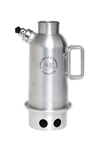 ALB Forming Samowar 1,2 L Silber Klassisch Camping Kanne Wasserkocher von ALB Forming