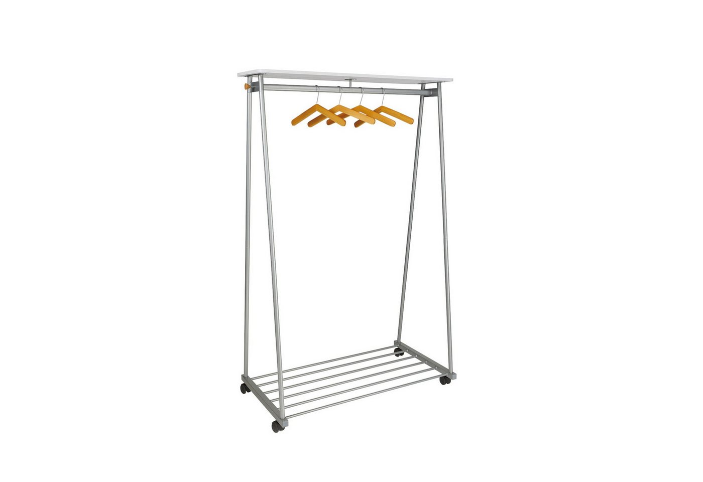 ALBA Garderobenständer Garderobenständer PMOSLO 6 Bügel silber/grau von ALBA