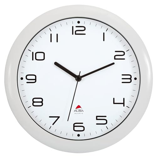 ALBA LAUTLOSE Uhr, weiß, 30 cm von ALBA