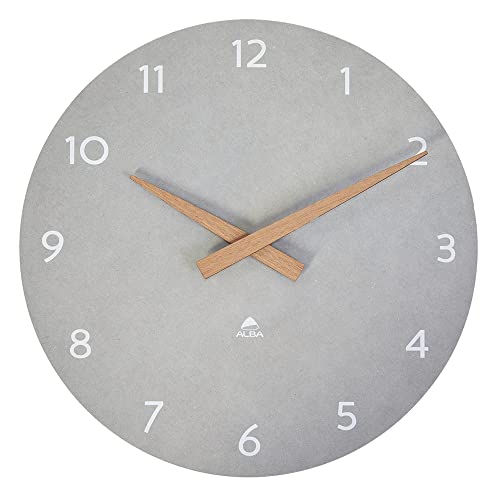 ALBA Wanduhr – Holz – Quarz – leise – wertvoll – moderner und eleganter Look – Grau ALBA Wanduhr – Holz – Quarz – leise – wertvoll – moderner und eleganter Look – Grau von ALBA