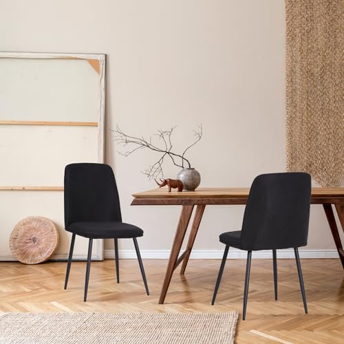 ALBATROS Esszimmerstuhl BONO - 2er Set Schwarz, Küchenstuhl im Retro Look – ergonomisch & gepolstert – Samtbezug & Metallbeine – bequem & pflegeleicht – Esszimmer, Wohnzimmer ALBATROS Esszimmerstuhl BONO - 2er Set Schwarz, Küchenstuhl im Retro Look – ergonomisch & gepolstert – Samtbezug & Metallbeine – bequem & pflegeleicht – Esszimmer, Wohnzimmer von ALBATROS