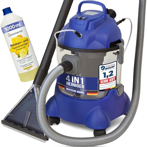 Albatros Nass-Trocken-Sauger Auto HYDRO 7500 + 1l Reinigungs-Shampoo- 4in1 Nasssauger Auto + Polster-Reiniger Auto - 1200 W, 20l Volumen, 22 kPa Saugleistung - Note: Sehr Gut 1,2 (11/2023) von ALBATROS